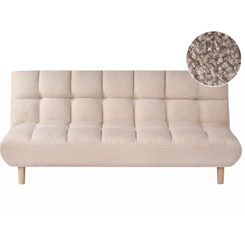 RISOR - Slaapbank - Beige - Bouclé – afbeelding 2