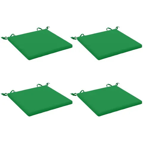 vidaXL Coussins de siège SOEST 4 pc 100 % polyester Vert – 411871 – image 3