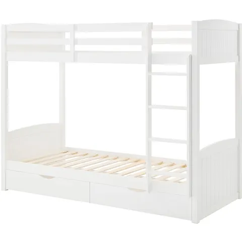 Vente-unique Stapelbed hout wit 90 x 200 cm – 168907 – afbeelding 2