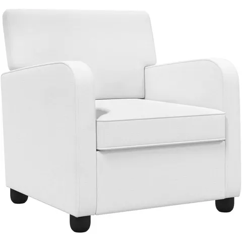 vidaXL Fauteuil Blanc Tissu – 590521 – image 2