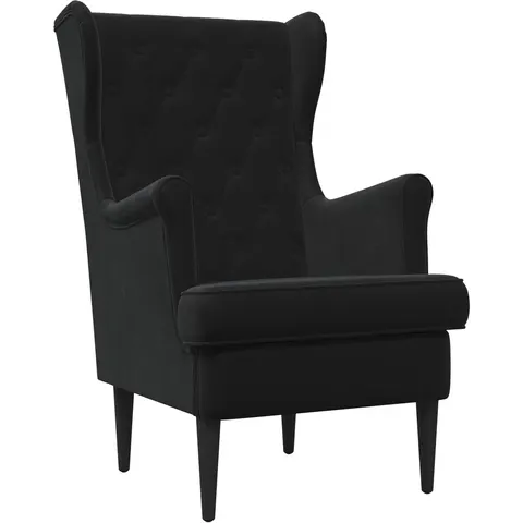 vidaXL Fauteuil Noir Velours – 636903 – image 2