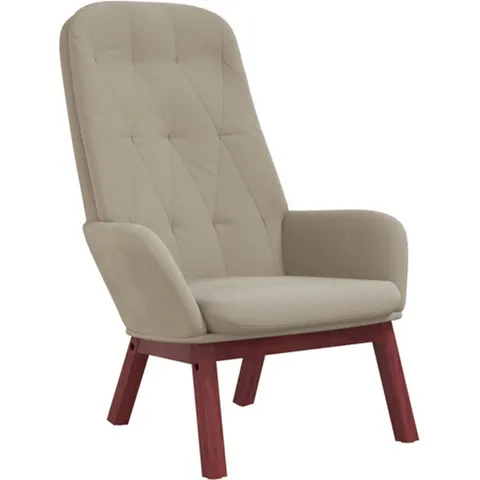 vidaXL Chaise de relaxation Gris clair Velours – 821626 – image 2