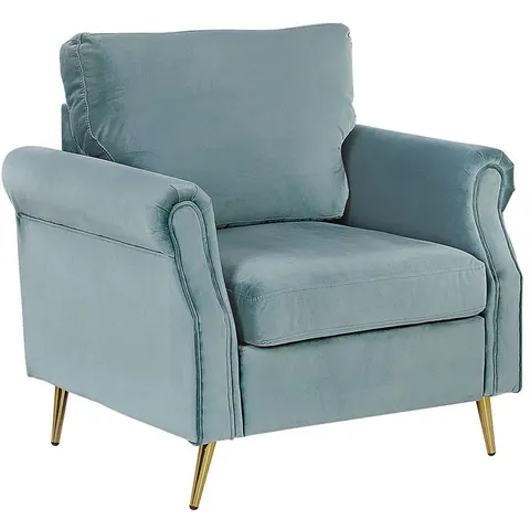VIETAS - Fauteuil - Mintgroen - Fluweel – afbeelding 2