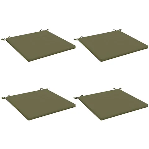 vidaXL Coussins de siège SOEST 4 pc 100 % polyester Vert olive – 416036 – image 3