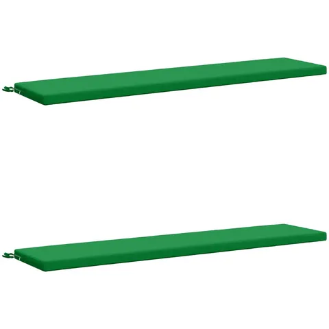 vidaXL Coussins de Banc SOEST 2 pc 100 % polyester Vert – 459644 – image 3