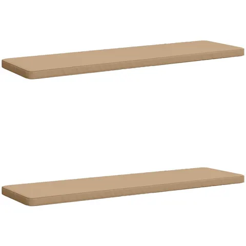 vidaXL Coussins de banc 2 pièces VUGHT 2 pc 100 % polyester Sable – 490067 – image 2
