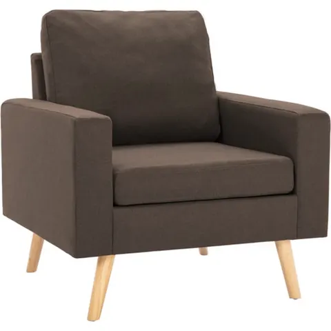 vidaXL Fauteuil marron tissu – 892542 – image 2