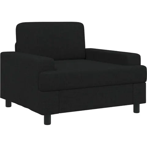 vidaXL Fauteuil Noir Tissu – 591054 – image 2