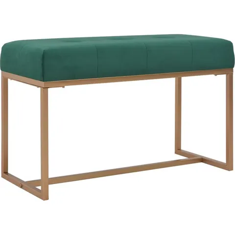 vidaXL Banc 80 cm Vert Velours – image 2
