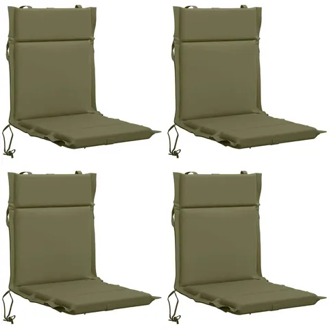 vidaXL Coussin de chaise à dossier bas GEMERT 4 pc 100 % polyester – 432852 – image 2