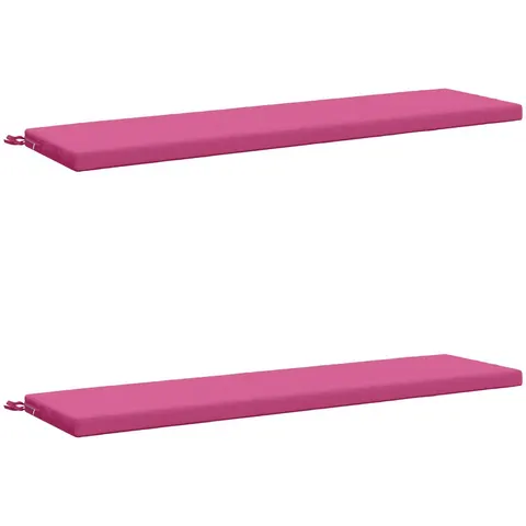 vidaXL Coussins de Banc SOEST 2 pc 100 % polyester Rose – 457985 – image 2