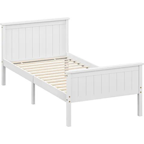 HOMCOM-Bedframe-Pin-210x98x82cm-Wit – afbeelding 2