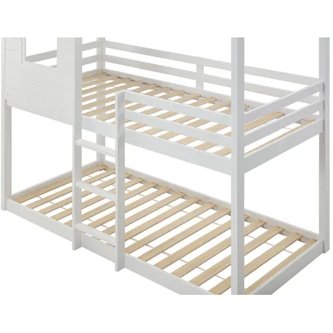 Vente-unique Hutbed hout wit 90 x 190 cm – 181562 – afbeelding 2