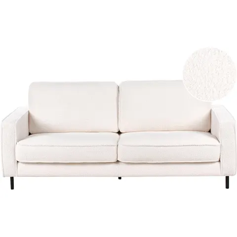 SAVALEN - Driezitsbank - Wit - Bouclé – afbeelding 2