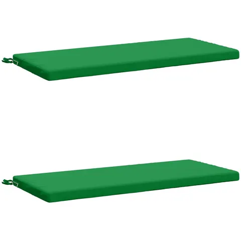 vidaXL Coussins de Banc SOEST 2 pc 100 % polyester Vert – 461968 – image 3