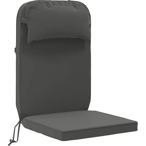 vidaXL Coussin de chaise Adirondack 100 % polyester Anthracite – image 2