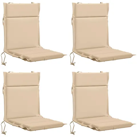 vidaXL Coussin de chaise à dossier bas GEMERT 4 pc 100 % polyester – 433187 – image 2