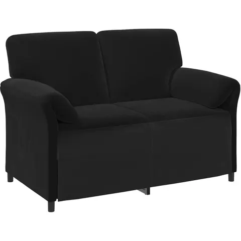 vidaXL Sofa 2 places Noir Velours – 788817 – image 2