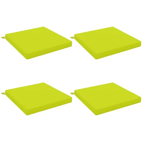 vidaXL Coussins de siège SOEST 4 pc 100 % polyester Vert vif. – 415732 – image 2