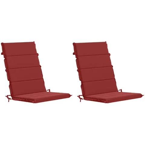 vidaXL Coussin de chaise à dossier haut GEMERT 2 pc 100 % polyester – 429623 – image 3