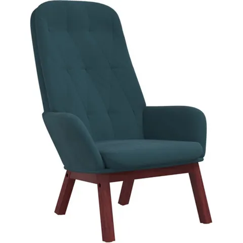 vidaXL Chaise de relaxation Bleu Velours – 821725 – image 2