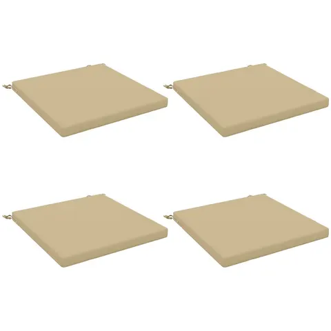 vidaXL Coussins de siège SOEST 4 pc 100 % polyester Beige – 415138 – image 2