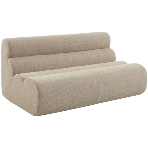 sweeek - Getextureerde bouclé tweezits fauteuil - nova – afbeelding 2
