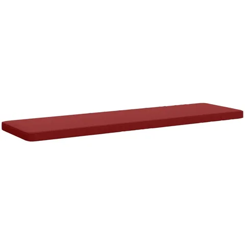 vidaXL Coussin de banc 1 pièce VUGHT 100 % polyester Bordeaux – 490531 – image 2