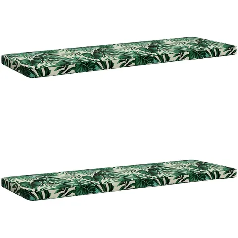 vidaXL Coussins de banc 2 pièces VUGHT 2 pc 100 % polyester – 488125 – image 2