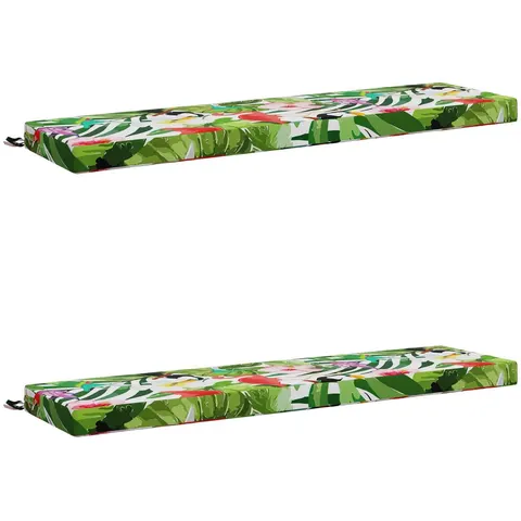 vidaXL Coussins de Banc SOEST 2 pc 100 % polyester Multicolore – 467724 – image 3