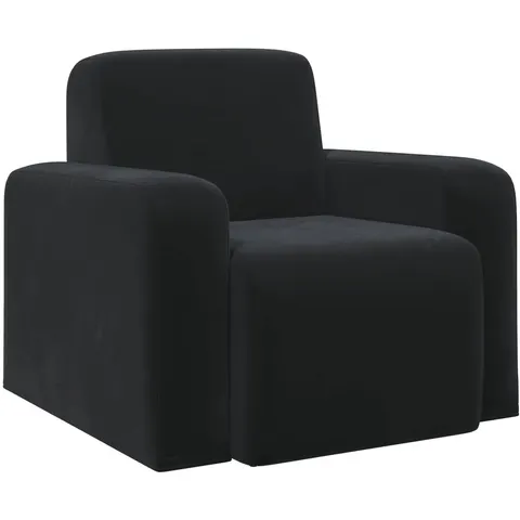 vidaXL Fauteuil Noir Velours – 522980 – image 2