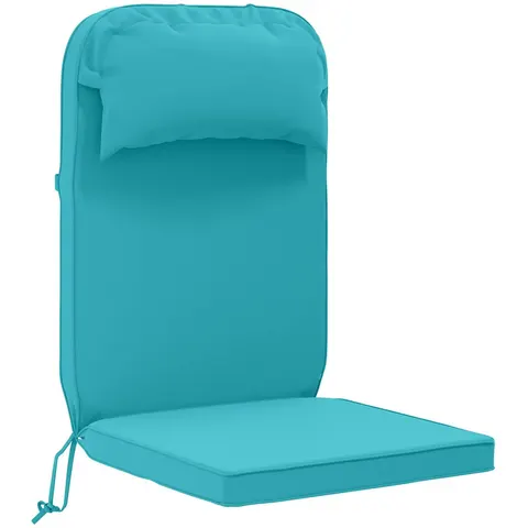 vidaXL Coussin de chaise Adirondack 100 % polyester Turquoise – image 2
