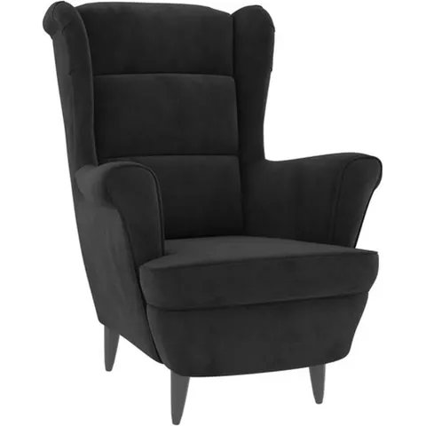 vidaXL Fauteuil noir velours – 072264 – image 2