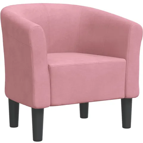 vidaXL Chaise cabriolet rose velours – image 2