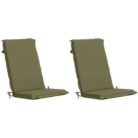 vidaXL Coussin de chaise à dossier haut GEMERT 2 pc 100 % polyester – 427049 – image 3