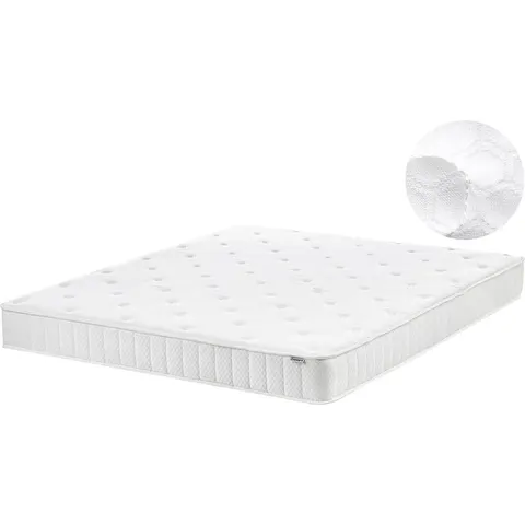 DUO - Pocketveringmatras - Wit - 160 x 200 cm - Polyester – afbeelding 2