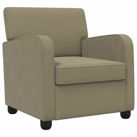 vidaXL Fauteuil Kaki Velours – image 2
