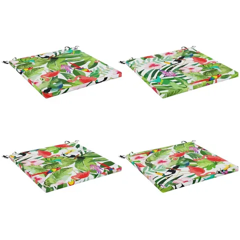 vidaXL Coussins de siège SOEST 4 pc 100 % polyester Multicolore – 416395 – image 3