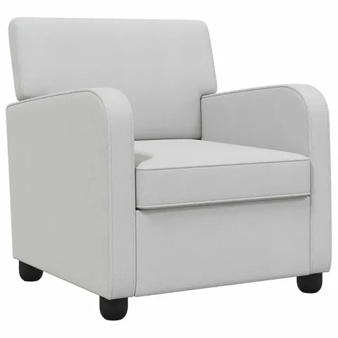 vidaXL Fauteuil Gris clair Velours – 591009 – image 2