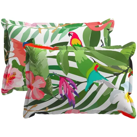 vidaXL Coussin 2 pc HOUTEN Multicolore 40 x 60 cm Polyester – image 2