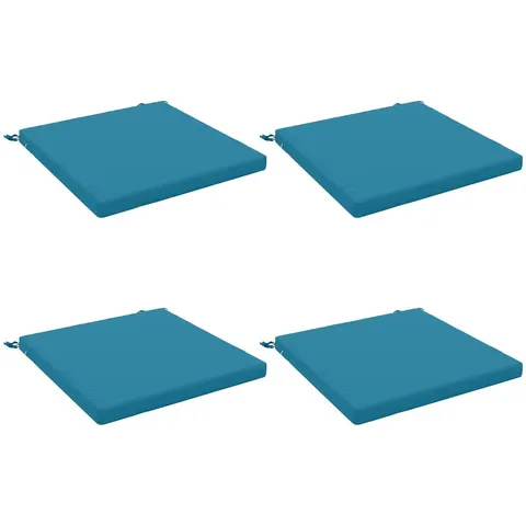 vidaXL Coussins de siège SOEST 4 pc 100 % polyester Bleu clair – 418771 – image 2