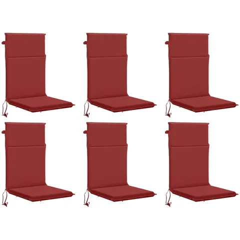 vidaXL Coussin de chaise à dossier haut GEMERT 6 pc 100 % polyester – 426165 – image 2