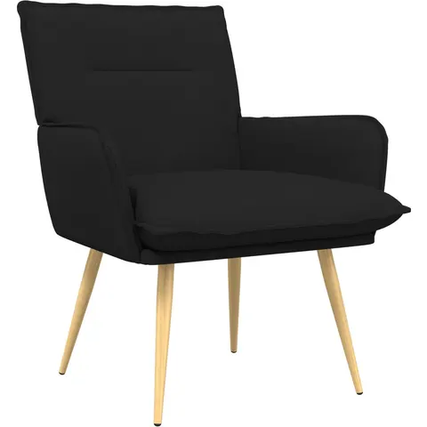 vidaXL Fauteuil Noir Tissu – 854844 – image 2