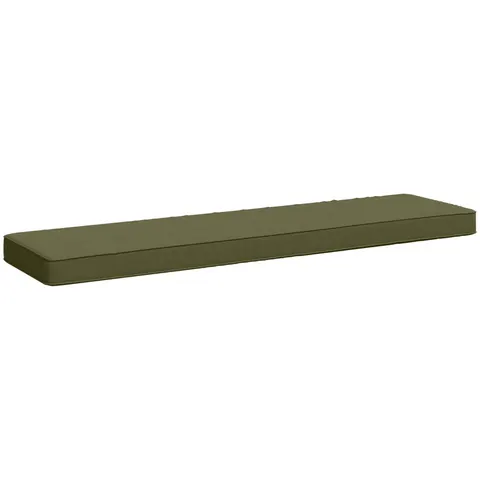 vidaXL Coussin de banc 1 pièce VUGHT 100 % polyester Vert olive – 474319 – image 3