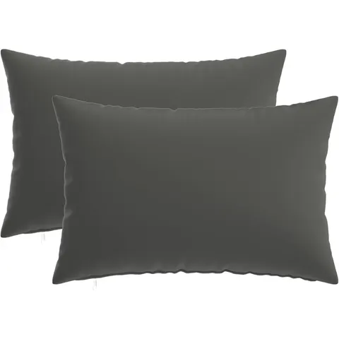 vidaXL Coussin 2 pc HEERLEN Anthracite 40 x 60 cm Polyester – image 2