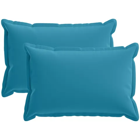 vidaXL Coussin de jeté 2 pc HOUTEN Bleu clair 40 x 60 cm Polyester – image 2