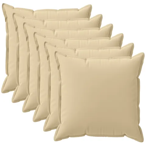 vidaXL Coussin 6 pc HOUTEN Beige 30 x 30 cm Polyester – image 2