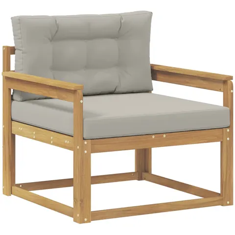 vidaXL Sofa de milieu extérieur Polyester Blanc – 650287 – image 2