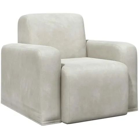 vidaXL Fauteuil Crème Velours – 523000 – image 2