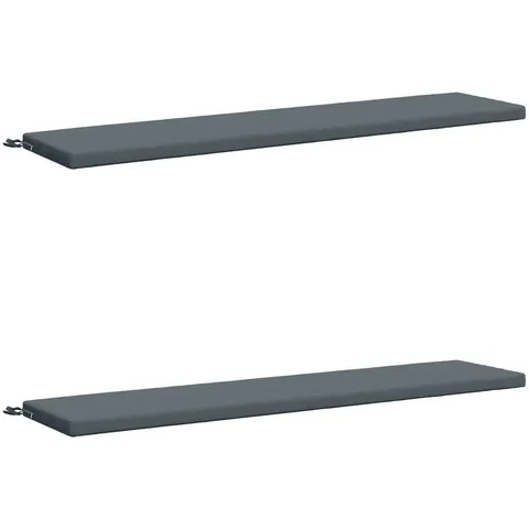 vidaXL Coussins de Banc SOEST 2 pc 100 % polyester Bleu – 459347 – image 2